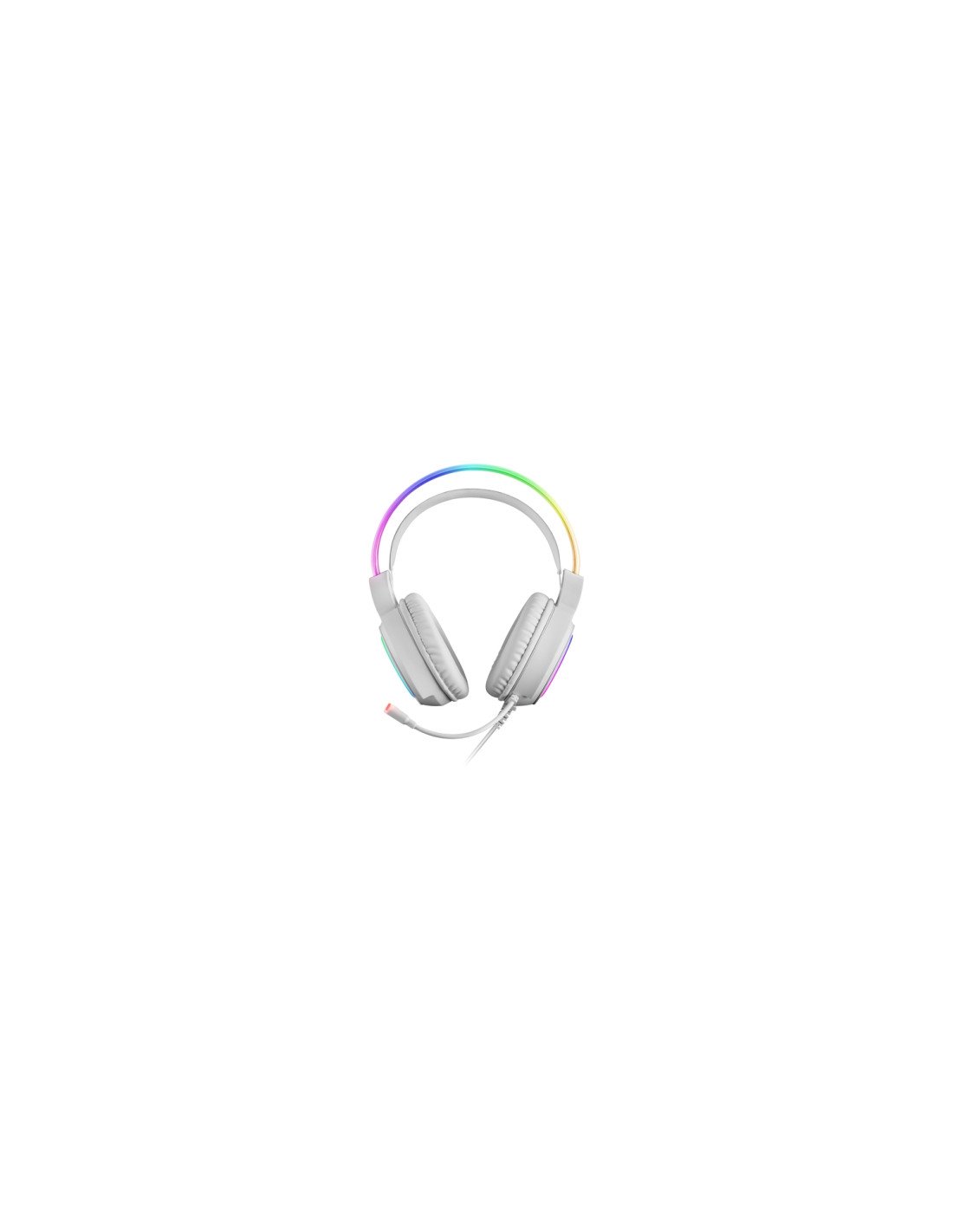 Mars Gaming Auriculares Diadema Chroma RGB Flow MicrÃ³fono Sonido Espacial Blanco