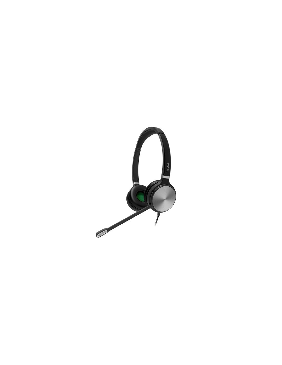 Yealink YHS36 Auriculares AlÃ¡mbrico Diadema Oficina/Centro de llamadas Negro, Plata