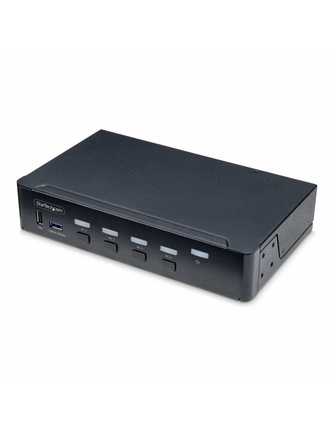 StarTech.com Switch KVM de 4 Puertos DisplayPort para Un Monitor - 4K 60Hz - Hub Ladrón de 6 Puertos USB - TAA - DisplayPort 1.