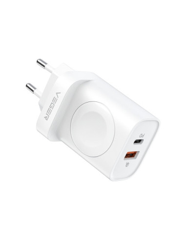 CARGADOR USB + TIPO C + CARGA TU APPLE WATCH PD20W