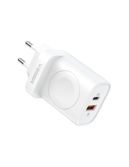 CARGADOR USB + TIPO C + CARGA TU APPLE WATCH PD20W
