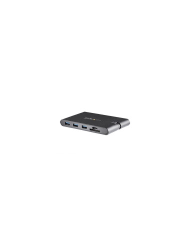 StarTech.com Replicador de Puertos USB-C para Portátiles - Docking Station USB Tipo C HDMI VGA GbE con Lector de Tarjetas SD - 