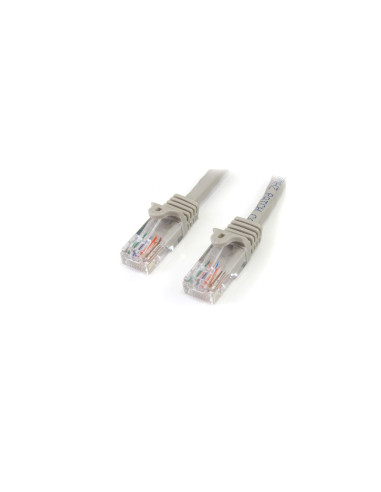 StarTech.com Cable de Red Ethernet 15m UTP Patch Snagless Sin Enganches Cat5e Cat 5e RJ45 - Gris