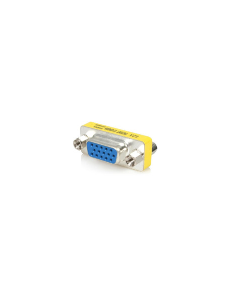 StarTech.com Adaptador Cambiador de Género VGA - Acoplador Unión de Conectores HD15 Hembra a Hembra Plata