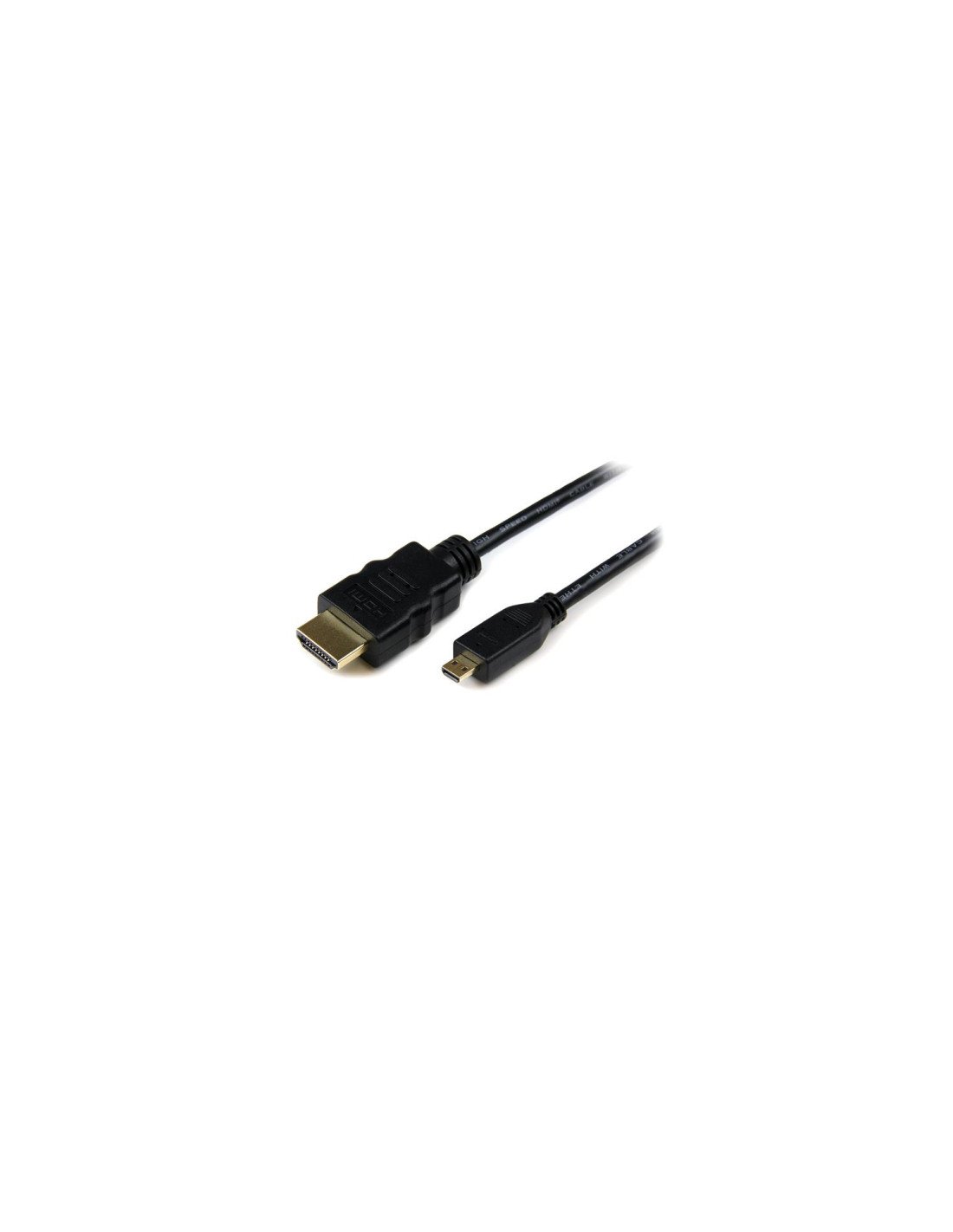 StarTech.com Cable HDMI de alta velocidad con Ethernet 1m - HDMI a Micro HDMI - Macho a Macho - Negro