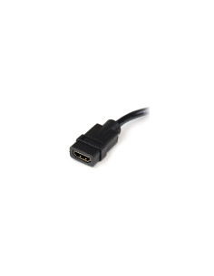 StarTech.com Adaptador de 20cm HDMI Hembra a DVI Macho - Cable Conversor de VÍ­deo - Negro 2