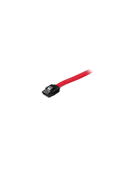 StarTech.com Cable SATA con Cierre de Seguridad a SATA 8 pulgadas - Macho a Macho Rojo