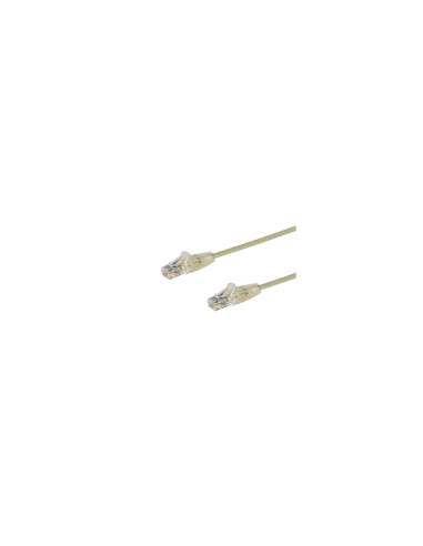StarTech.com Cable de red CAT6 Delgado con Conectores RJ45 sin Enganches - 2M Gris