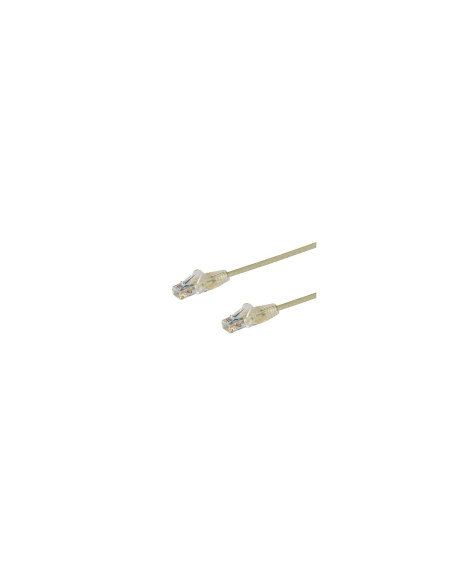 StarTech.com Cable de red CAT6 Delgado con Conectores RJ45 sin Enganches - 2M Gris