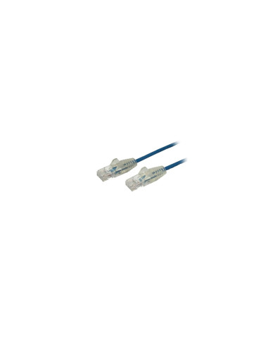 StarTech.com Cable de red Cat6 UTP Delgado con Conectores RJ45 sin Enganches -  0.5m Azul