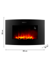 Chimenea el?ctrica ReadyWarm 3550 Curved Flames Connected