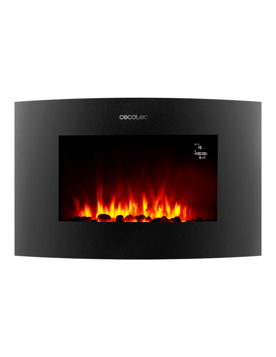Chimenea el?ctrica ReadyWarm 3550 Curved Flames Connected