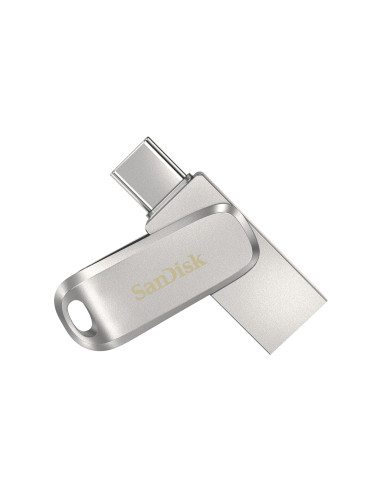 SanDisk Ultra Dual Drive Luxe Pendrive flash 128GB USB tipo-a tipo-c 3.2 gen 1 Acero inoxidable SDDDC4-128G-G46