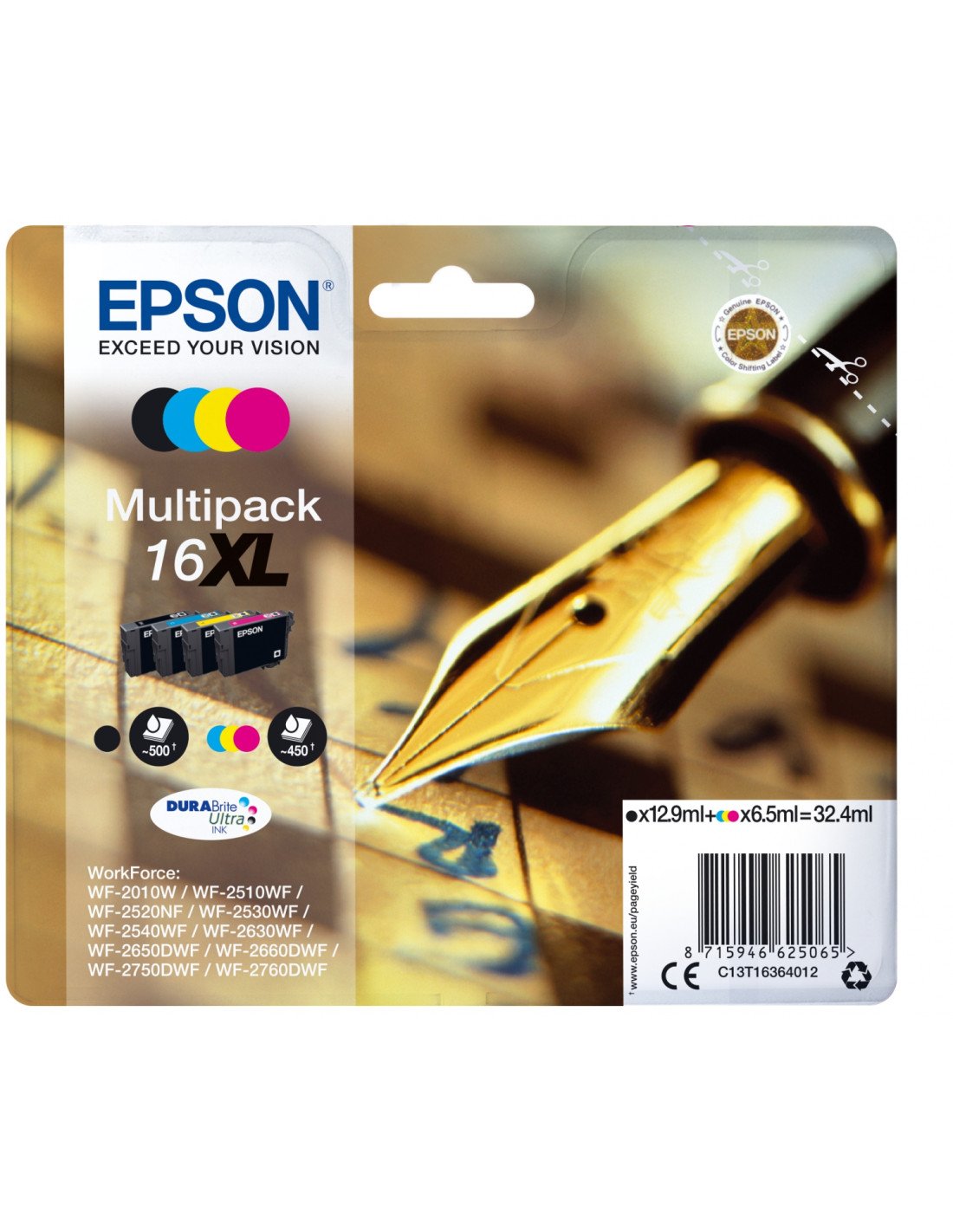 Cartucho Epson Pen and crossword 16XL Multipack C13T16364022
