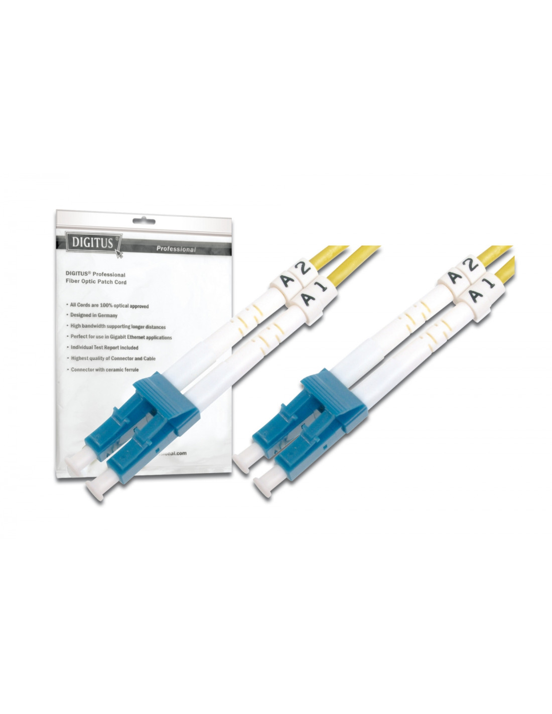 Digitus DK-2933-01 cable de fibra optica 1 m LC Amarillo