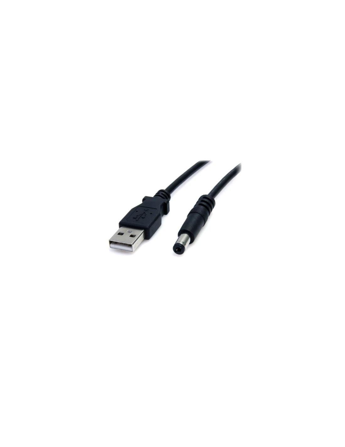 StarTech.com Cable de alimentación USB A a M de Tipo Barril de 5,5mm Negro