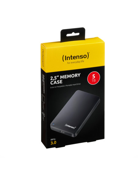 INTENSO Memory Case disco duro externo HDD 2.5" 5000 GB 5.4K RPM Negro