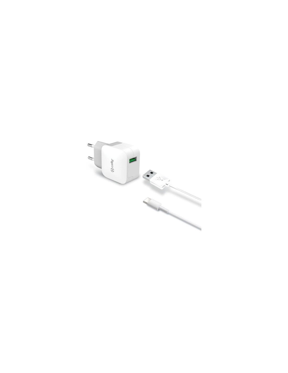 Celly TCUSBLIGHT Cargador pared usb 2.0 universal blanco