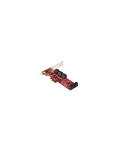 StarTech.com Tarjeta PCIe Controladora SATA de 10 Puertos - Tarjeta de Expansión PCI Express SATA - 6Gbps - Perfil Bajo/Complet
