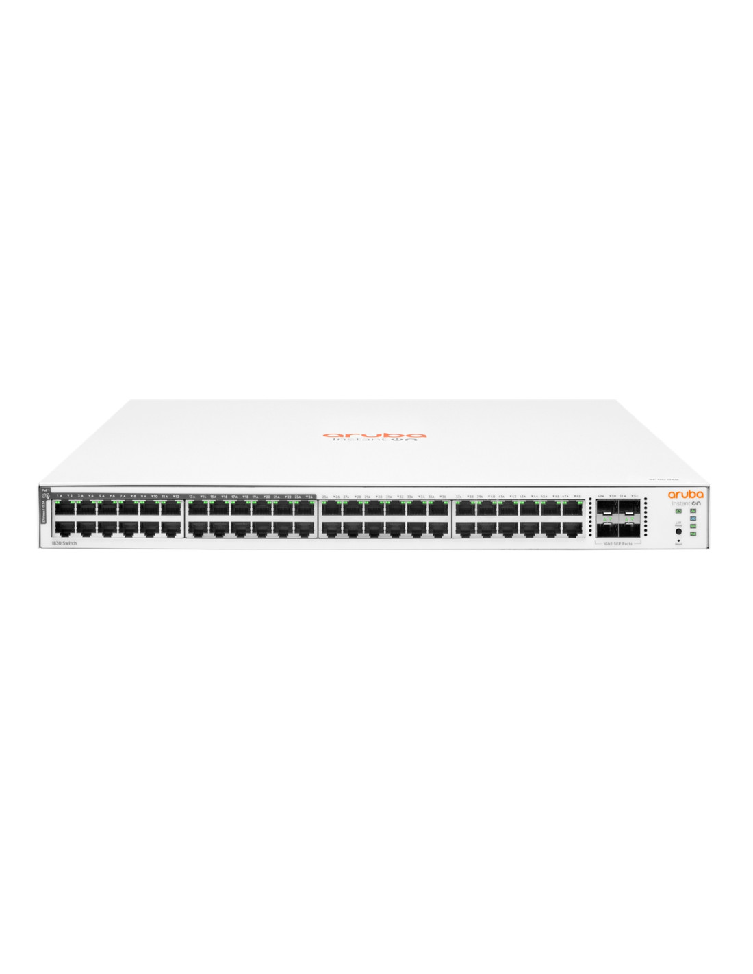 Hewlett Packard Enterprise Aruba Instant On 1830 48G 24p Class4 PoE 4SFP 370W Gestionado L2 Gigabit Ethernet (10/100/1000) Energ