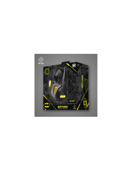 FR-TEC DC BATMAN Auriculares Gaming Negros