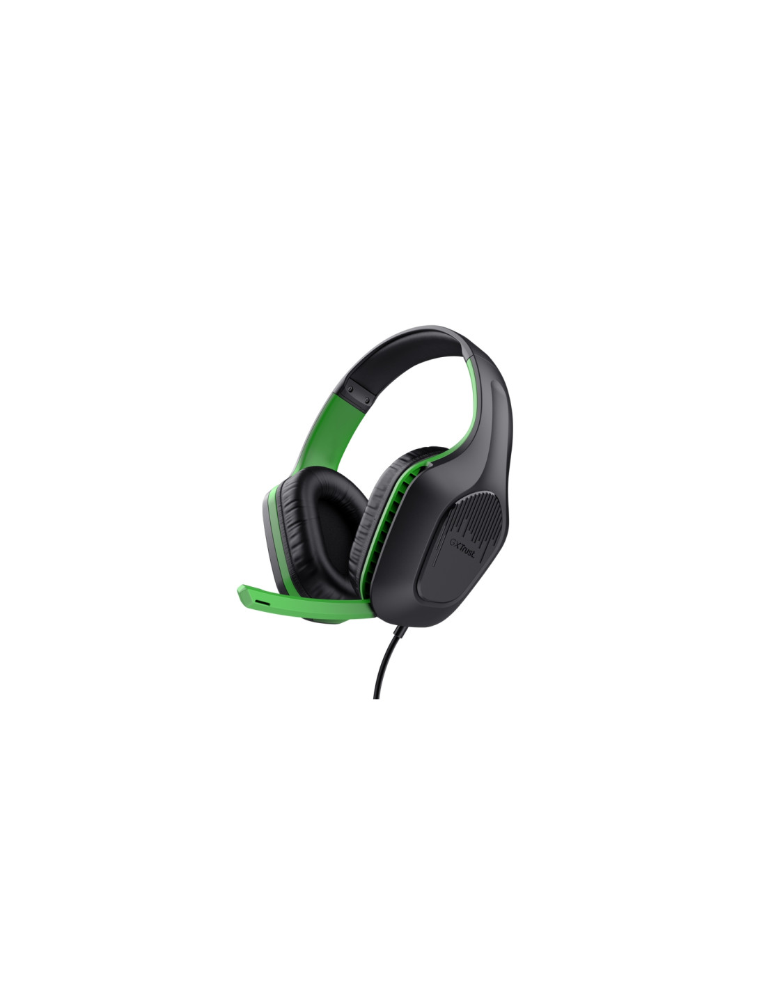 Trust GXT 415X ZIROX Auriculares Alámbrico Diadema Juego Negro, Verde