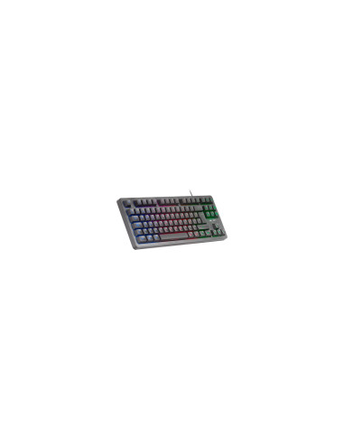 Mars Gaming MK023, Teclado Gaming TKL, Tecnología Híbrida H-Mech,