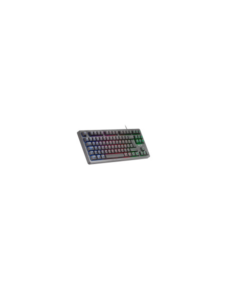 Mars Gaming MK023, Teclado Gaming TKL, Tecnología Híbrida H-Mech,