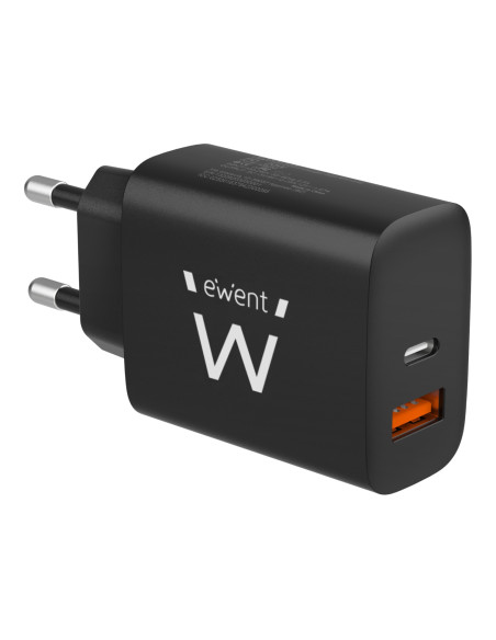 Ewent EW1319 cargador de dispositivo móvil Universal Negro Corriente