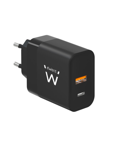 Ewent EW1327 cargador de dispositivo móvil Universal Negro Corriente