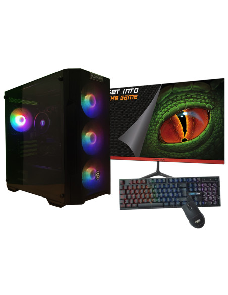Zone Evil AMD Ryzen 5 4650G/16GB/1 Tb NVMe/Monitor 21.5 teclado y ratón Windows 11 Ordenador GamingPC