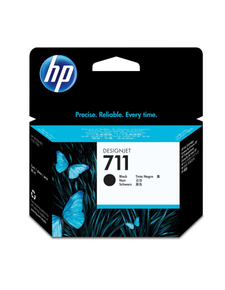 HP Cartucho de tina DesignJet 711 negro de 80 ml