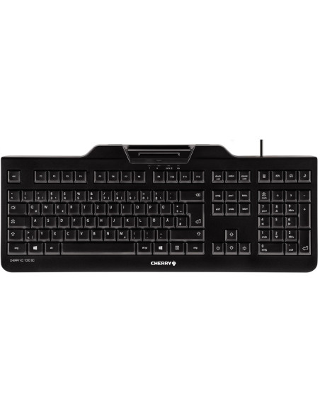 CHERRY KC 1000 SC teclado Oficina USB QWERTY Español Negro