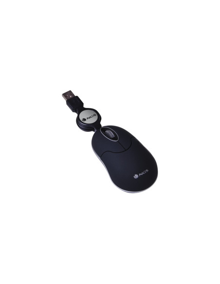 NGS SIN ratón Viajes Ambidextro USB tipo A Óptico 1000 DPI