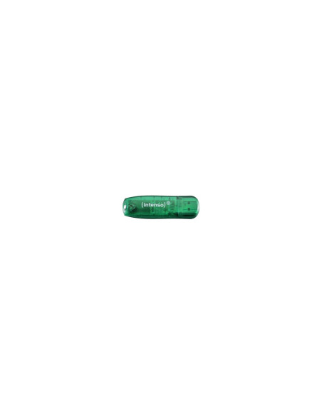 LAPIZ USB 8GB RAINBOW LINE INTENSO VERDE TRANSPARENTE 3502460