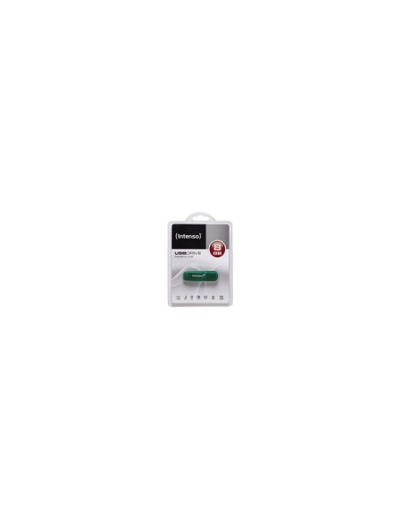 LAPIZ USB 8GB RAINBOW LINE INTENSO VERDE TRANSPARENTE 3502460