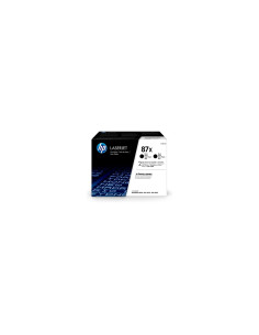 HP Paquete de 2 cartuchos de tóner negro Originales LaserJet 87X de