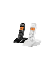 Motorola S12 Duo Teléfono DECT Identificador de llamadas Negro, Blanco