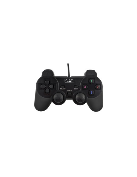 Ewent Play Negro USB 2.0 Gamepad Analógico/Digital PC