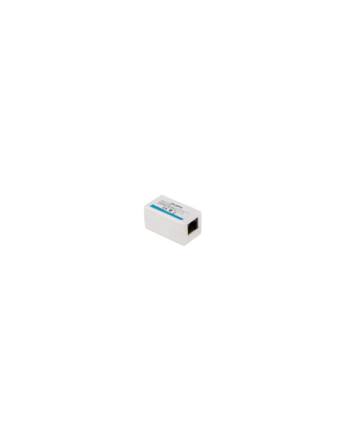 ADAPTADOR LANBERG RJ45 HEMBRA A RJ45 HEMBRA CAT6 UTP BLANCO AD-RJ45-RJ45-OU6