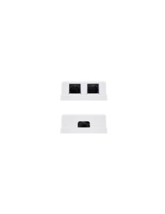 ROSETA DE SUPERFICIE NANOCABLE PARA RJ45 CAT6 UTP 2 TOMAS BLANCO 10.21.1502