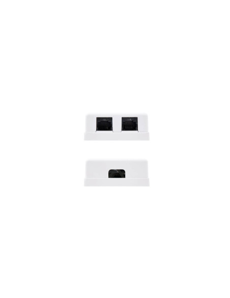 ROSETA DE SUPERFICIE NANOCABLE PARA RJ45 CAT6 UTP 2 TOMAS BLANCO 10.21.1502