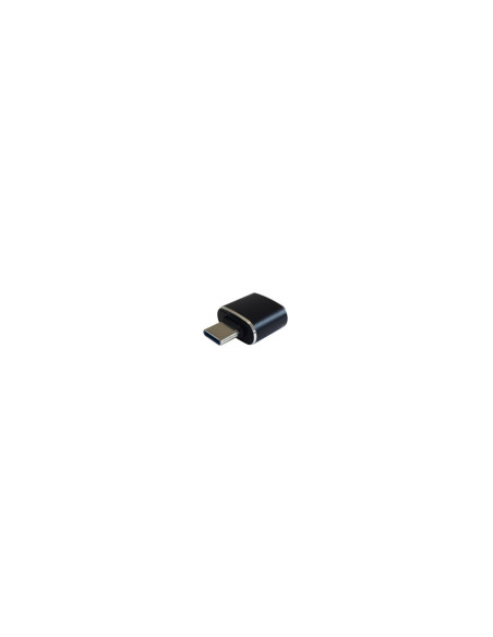 AISENS Mini adaptador USB 3.1 Gen2 3A, tipo USB-C/M-A/H, Negro
