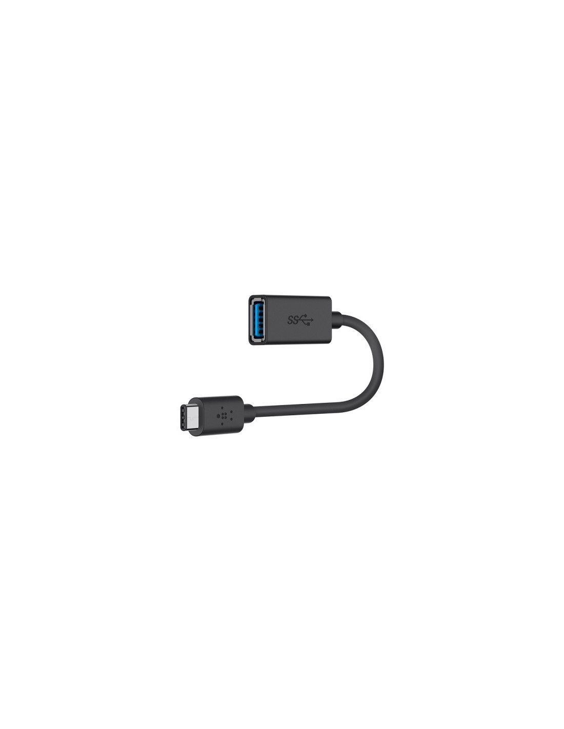 ADAPTADOR BELKIN USB 3.0 USB TIPO-C MACHO A USB TIPO-A HEMBRA NEGRO F2CU036BTBLK