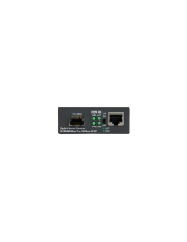 StarTech.com Conversor de Medios Ethernet Gigabit a Fibra con SFP abierto - Negro