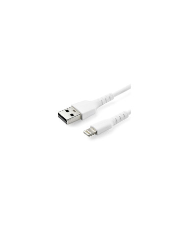 StarTech.com Cable Resistente USB-A a Lightning de 1 m Blanco - Cable