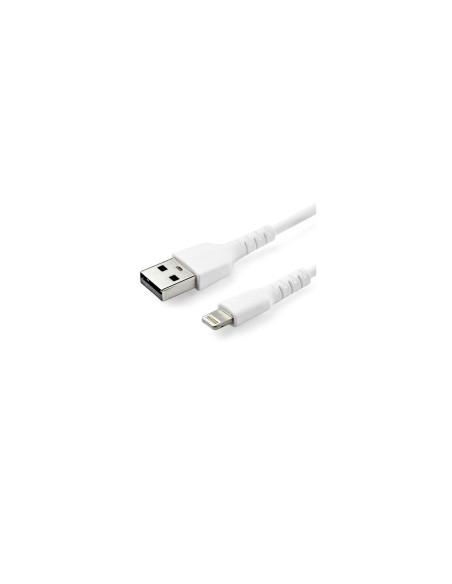 StarTech.com Cable Resistente USB-A a Lightning de 1 m Blanco - Cable