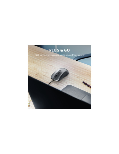 Trust Carve ratón Oficina Ambidextro USB tipo A Óptico 1200 DPI