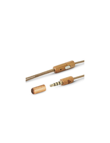 Auriculares energy sistem mini jack 3.5mm madera de cerezo natural 450428