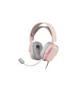 Auriculares mars gaming jack 3.5mm usb 2m rosa MHAXP